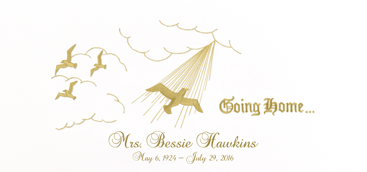 Going Home White Gold (Mrs Bessie Hawkins) PROOF
